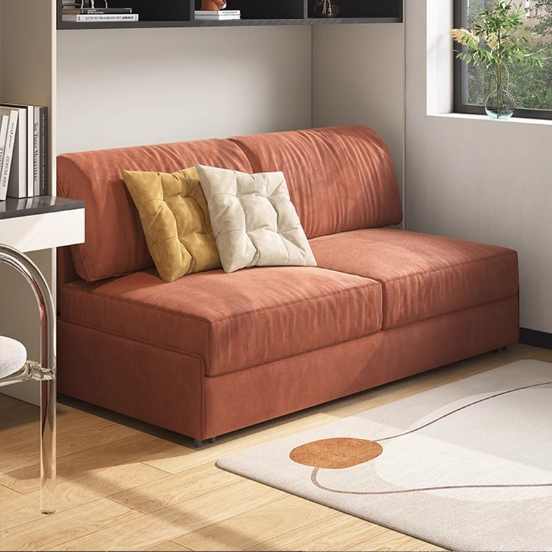 [Pre-order] Single 1.2 meter dual-purpose armless sofa bed foldable double simple small apartment living room multi-functional retractable-Smart-Living