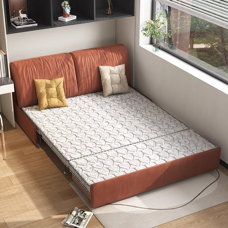 [Pre-order] Single 1.2 meter dual-purpose armless sofa bed foldable double simple small apartment living room multi-functional retractable-Smart-Living