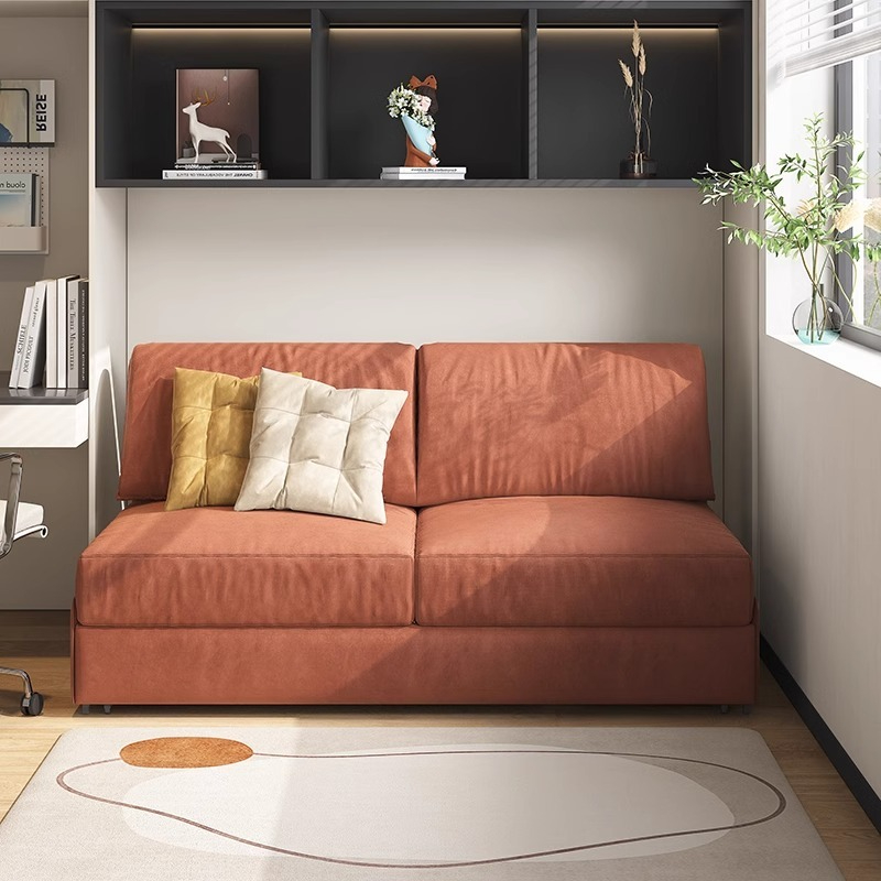 [Pre-order] Single 1.2 meter dual-purpose armless sofa bed foldable double simple small apartment living room multi-functional retractable-Smart-Living