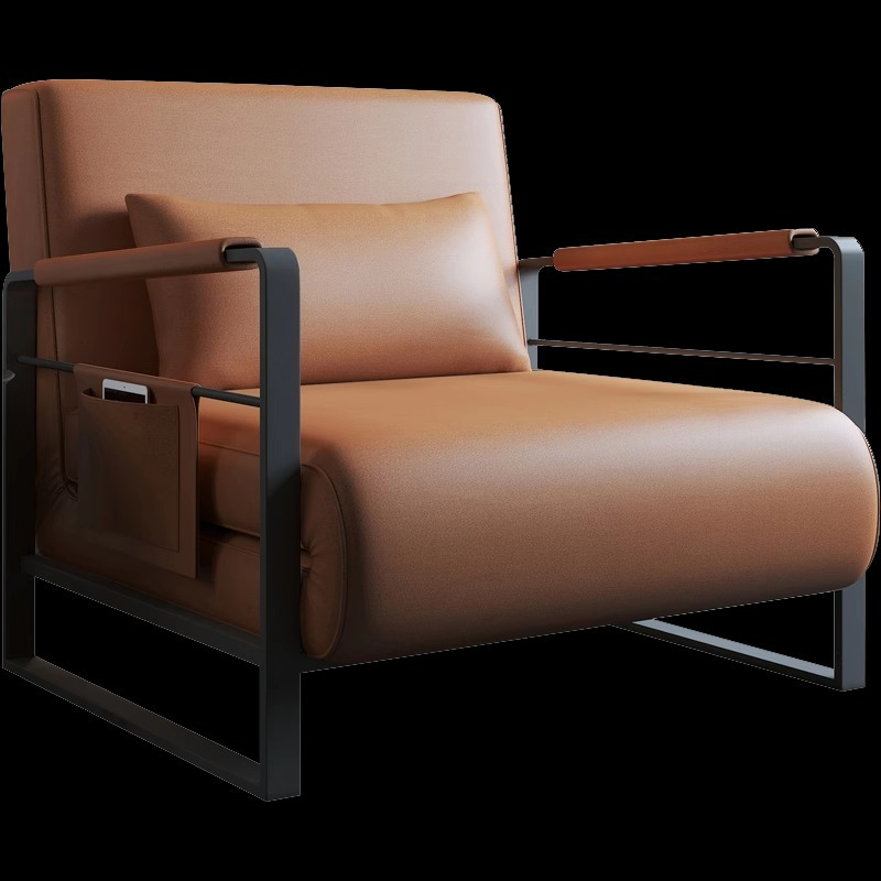 [Pre-order]  Italian minimalist small sofa bed dual-purpose foldable study folding recliner small apartment study push-and-retractable bed-Smart-Living