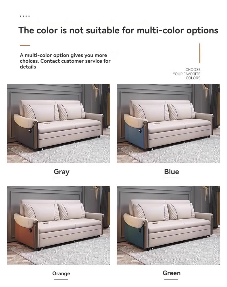 [Pre-order]  Sofa bed 2023 new folding dual-purpose small apartment living room Internet celebrity style technology cloth retractable sofa bed-Smart-Living