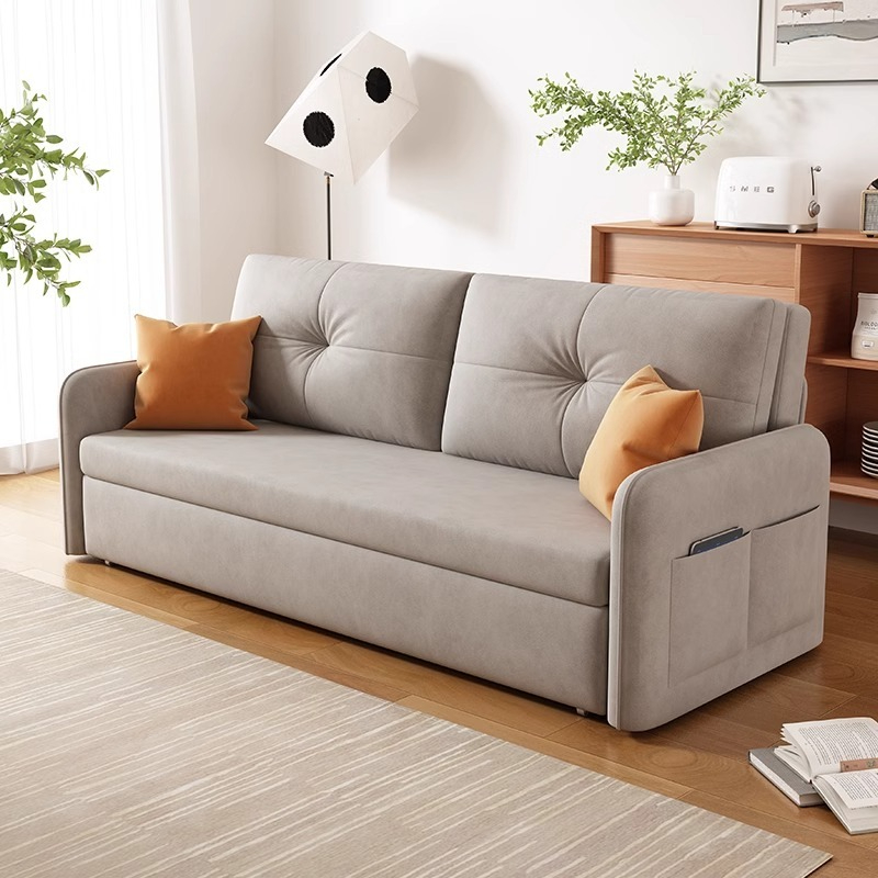 [Pre-order]  Science and technology cloth sofa bed sitting and sleeping dual-use multi-functional folding can be disassembled and washed light luxury style-Smart-Living