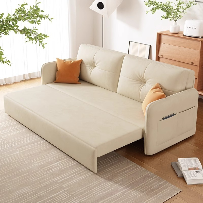 [Pre-order]  Science and technology cloth sofa bed sitting and sleeping dual-use multi-functional folding can be disassembled and washed light luxury style-Smart-Living
