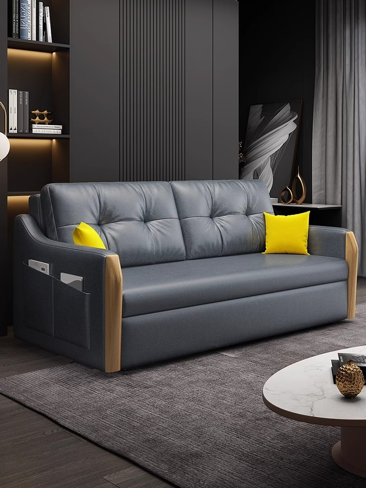 [Pre-order]  Washless technology cloth folding cloth sofa bed double living room multi-purpose simple extension and reduction of household storage-Smart-Living