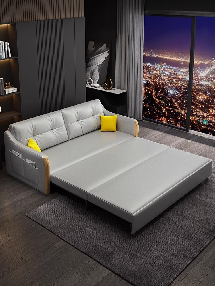 [Pre-order]  Washless technology cloth folding cloth sofa bed double living room multi-purpose simple extension and reduction of household storage-Smart-Living