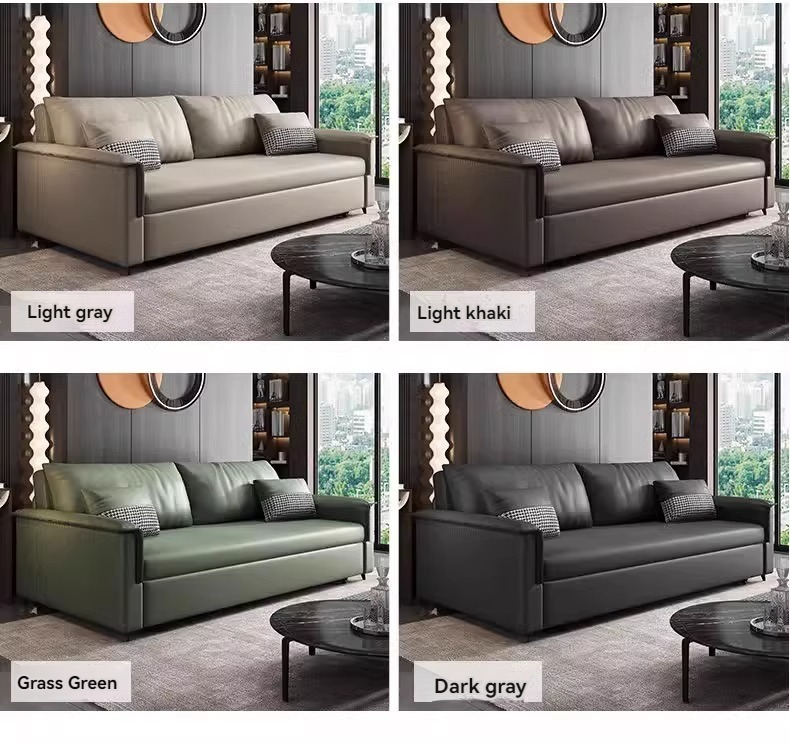 [Pre-order]  Folding dual-use sofa bed double multi-functional science and technology cloth living room can be pulled out integrated sofa bed-Smart-Living