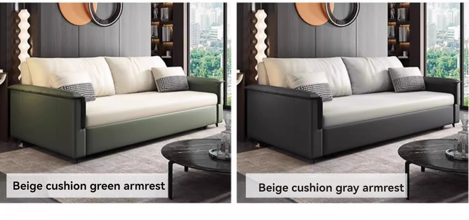 [Pre-order]  Folding dual-use sofa bed double multi-functional science and technology cloth living room can be pulled out integrated sofa bed-Smart-Living