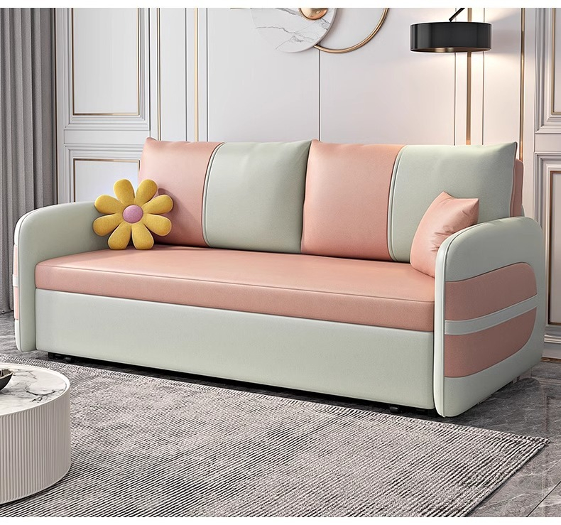 [Pre-order]  Sofa bed multi-functional foldable small bedroom living room Modern simple technology cloth single and double dual-use-Smart-Living