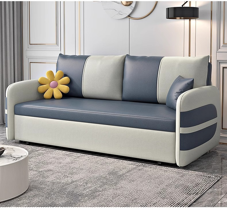 [Pre-order]  Sofa bed multi-functional foldable small bedroom living room Modern simple technology cloth single and double dual-use-Smart-Living