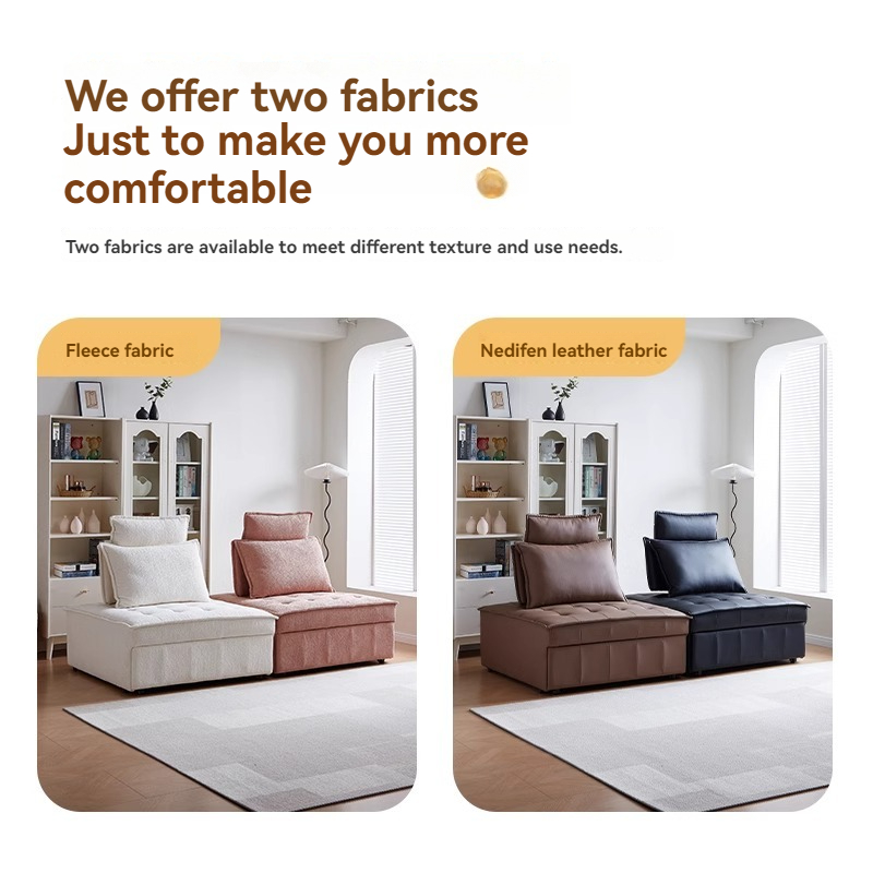 [Showroom] Colourful Foldable Fabric/Leather/Microfiber Leather Sofa Bed -Smart-Living