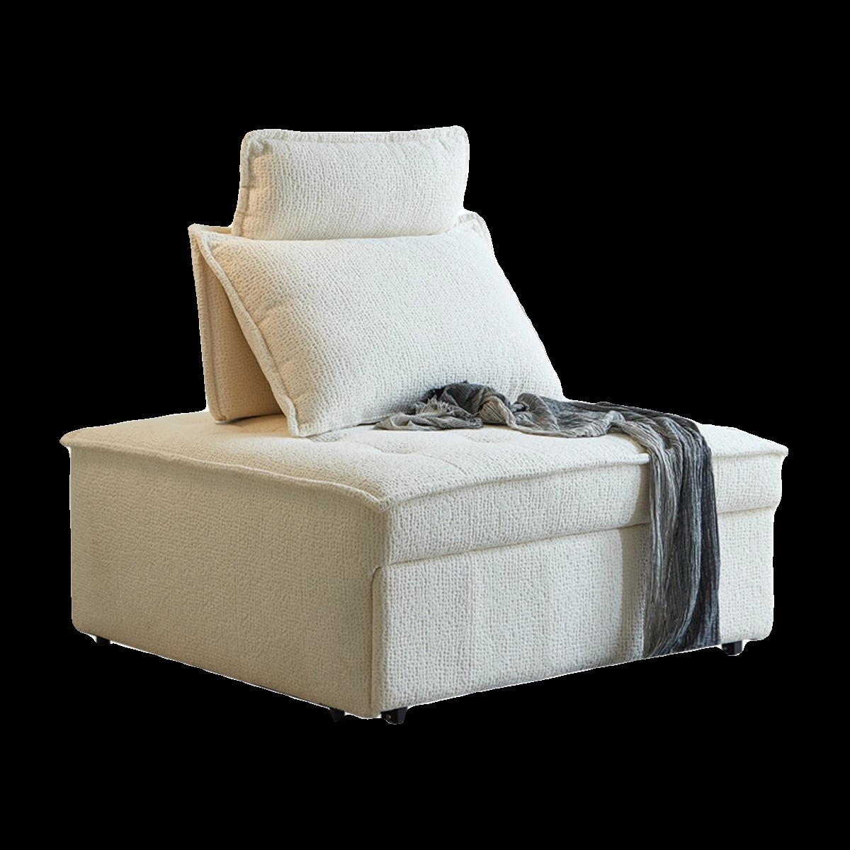 [Showroom] Colourful Foldable Fabric/Leather/Microfiber Leather Sofa Bed -Smart-Living