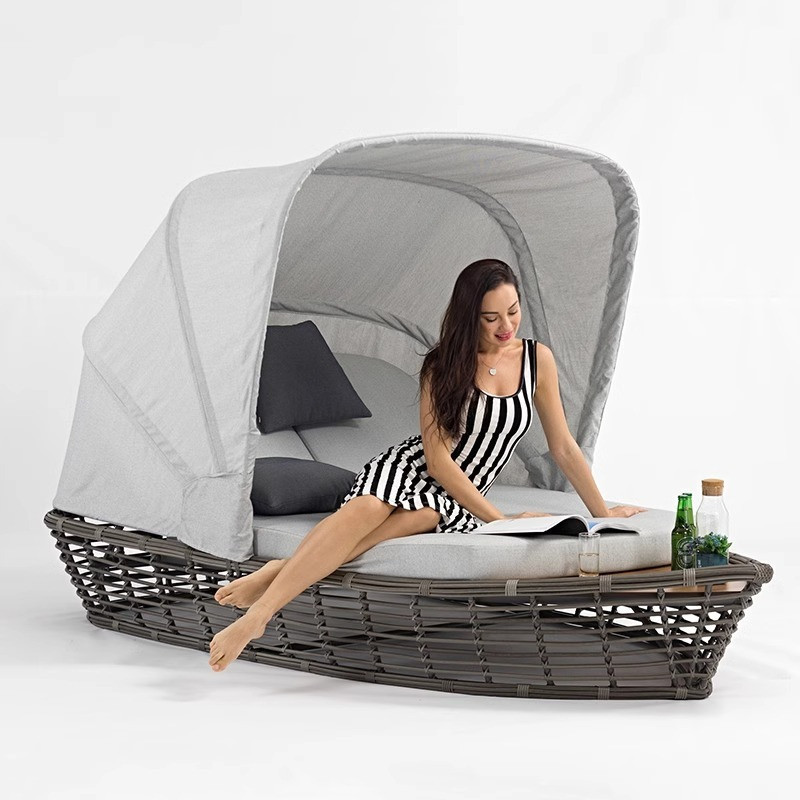 [Pre-order]  Outdoor Vine Weaving Sofa Combination Hotel Swimming Pool Scenic Area Homestay Courtyard Bedding Villa Garden Roof-Smart-Living