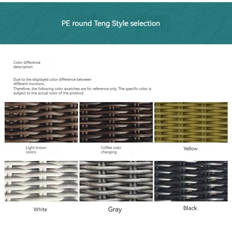 [Pre-order]  Outdoor Lying Bed Outdoor Villa Terrace Balcony Big Bed Round Bed Imitation Vine Sofa Courtyard Garden Vine Weaving-Smart-Living