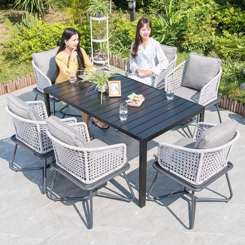 [Pre-order]  Creative Leisure Outdoor Table and Chair Combination Garden Garden Outdoor Terrace Balcony Vine Weaving Chair Vine Chair-Smart-Living