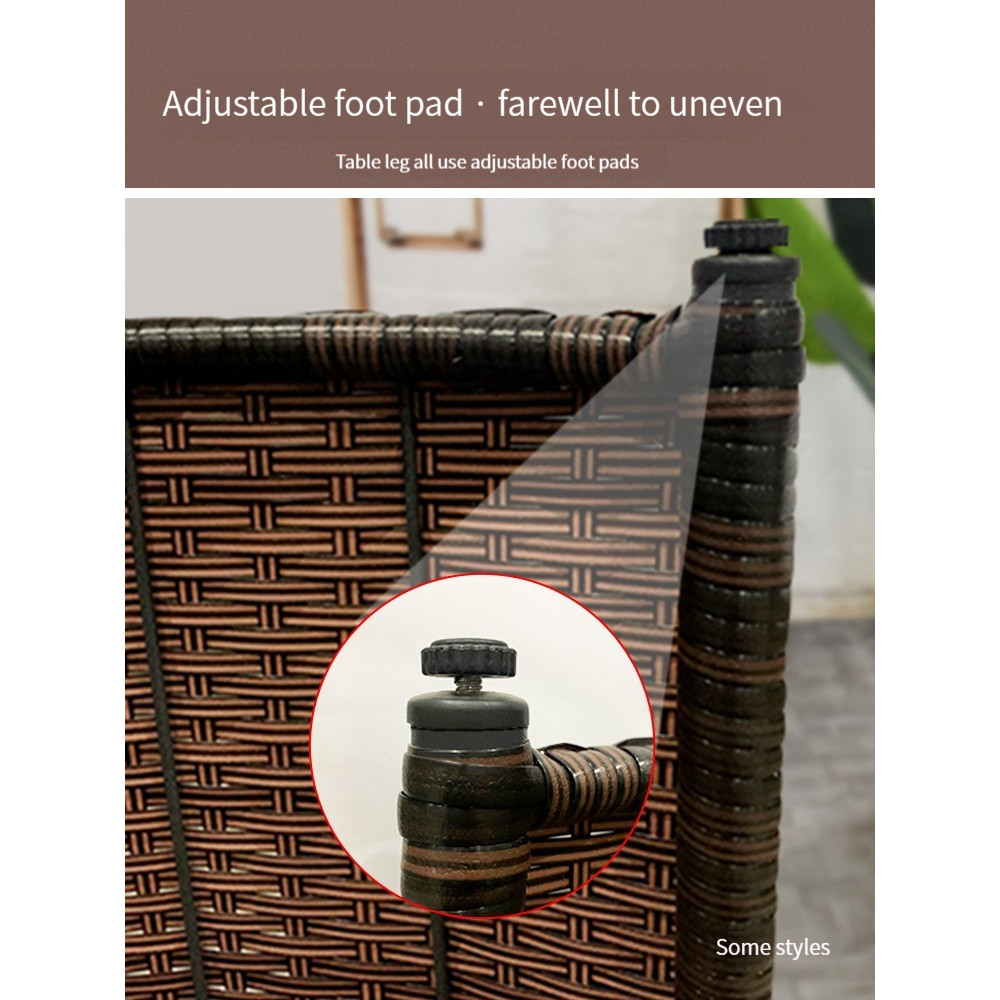 [Pre-order] Vine Chair Three Piece Balcony Small Table, Chair, Tea Table Combination Simple and Leisure Small Household Vine Weaving-Smart-Living