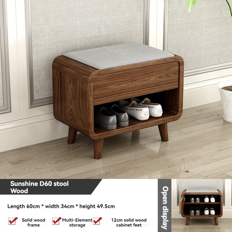 [Pre-order]  Entrance Shoe Cabinet Shoe Stool At the Door Large Capacity Into the Living Room Storage-Smart-Living