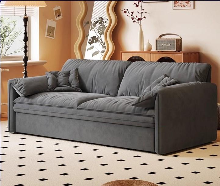 [pre-order]Down elephant ear sofa bed, foldable dual-purpose small unit living room, internet celebrity multi-functional telescopic bed-Smart-Living