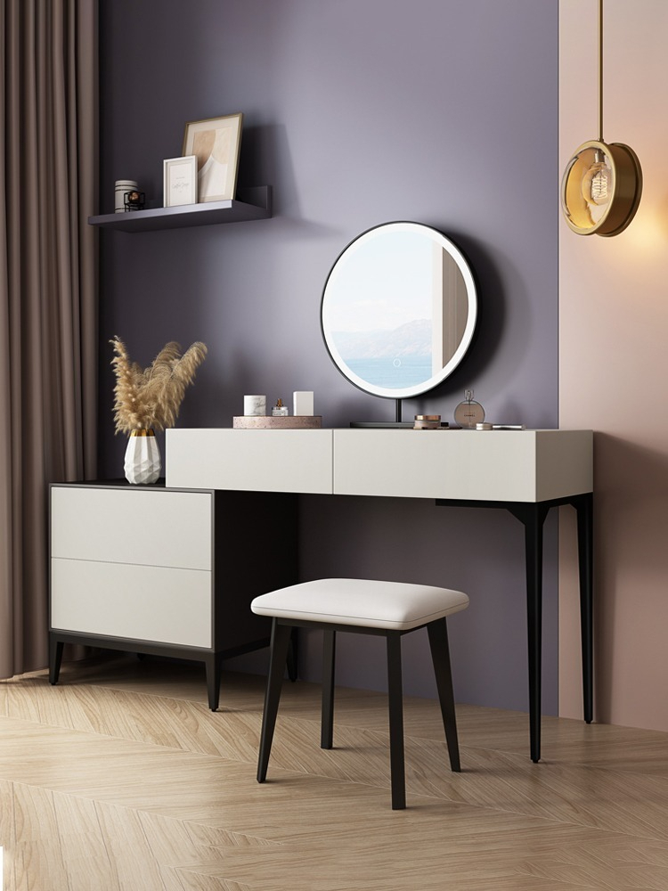 [Pre-order]  Nordic dressing table storage cabinet one bedroom modern simple small unit makeup table network red ins wind makeup table-Smart-Living