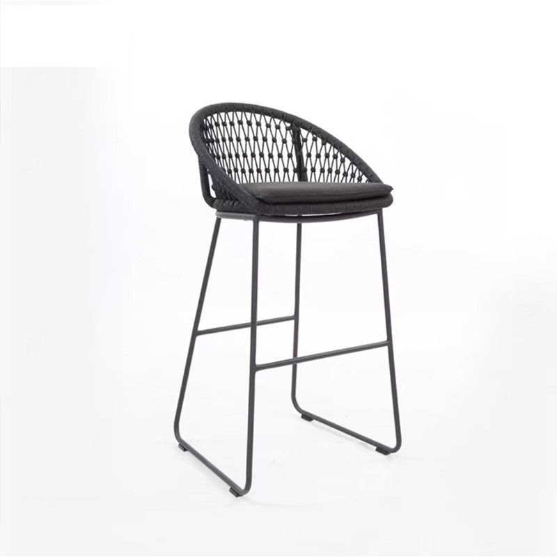 [Pre-order] Outdoor rattan chairs, bar chairs, bar stools, high stools, retro bar tables, rattan woven furniture customization-Smart-Living