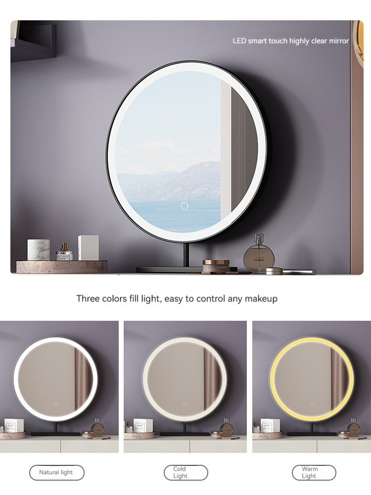 [Pre-order]  Nordic dressing table storage cabinet one bedroom modern simple small unit makeup table network red ins wind makeup table-Smart-Living