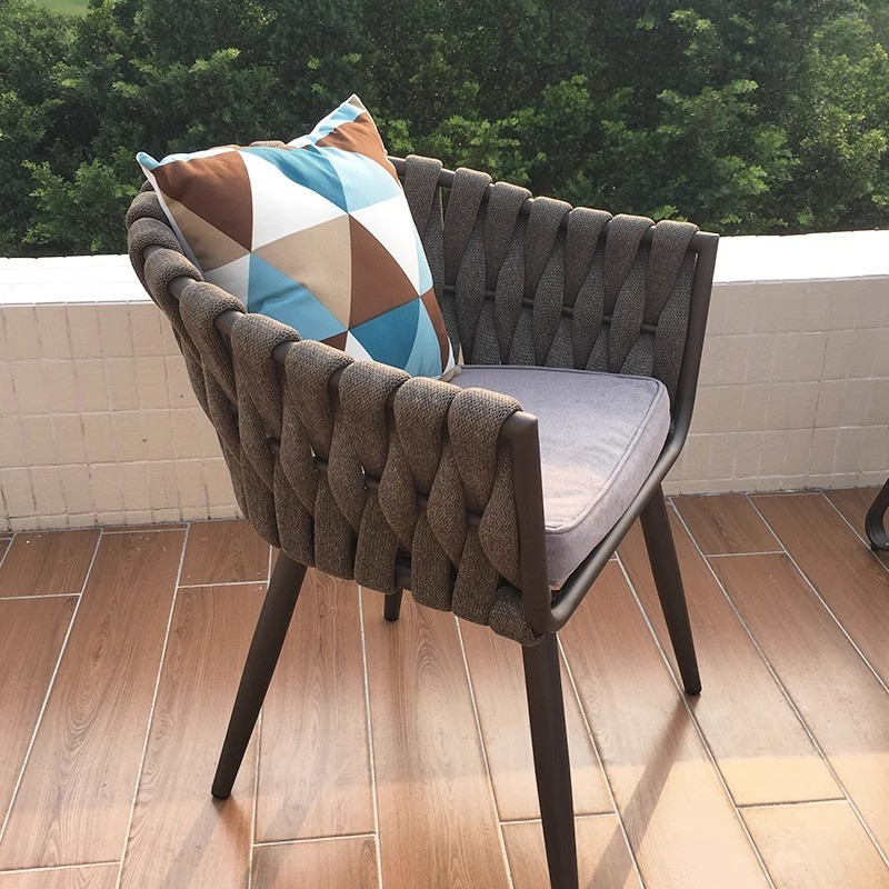 [Pre-order] Outdoor North Ouyang Terrace Small Tables and Chairs Tea Table Vine Chair Net Red Outdoor Waterproof Sunscreen-Smart-Living