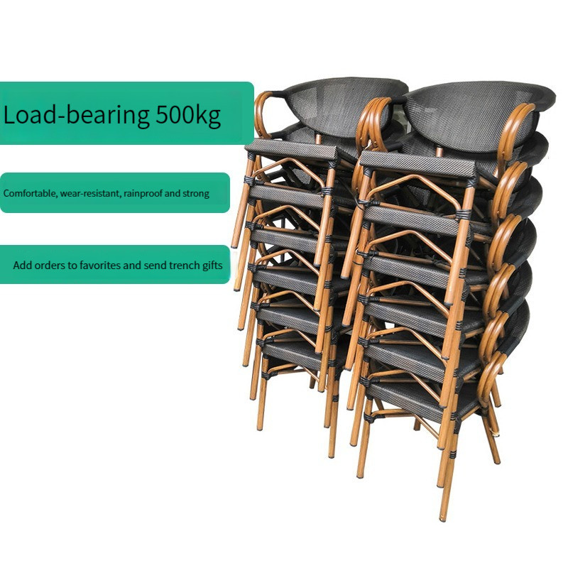 [Pre-order]  Outdoor Table and Chair Courtyard Balcony Garden Vine Chair Three Piece Set Outdoor Dessert Milk Tea Shop Leisure-Smart-Living