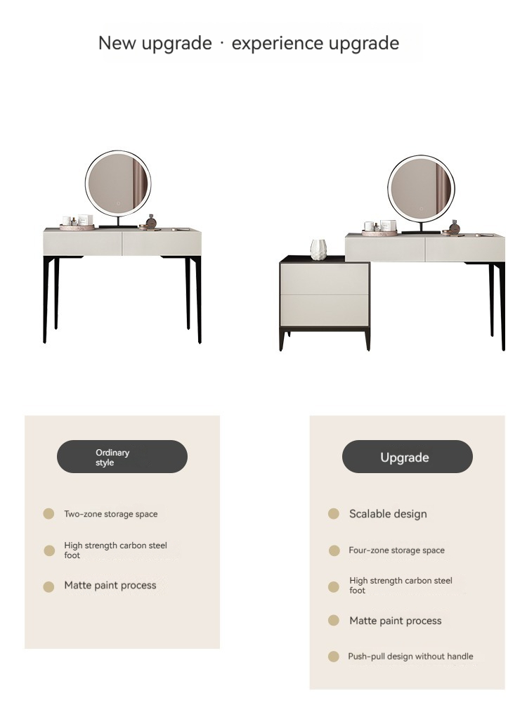 [Pre-order]  Nordic dressing table storage cabinet one bedroom modern simple small unit makeup table network red ins wind makeup table-Smart-Living