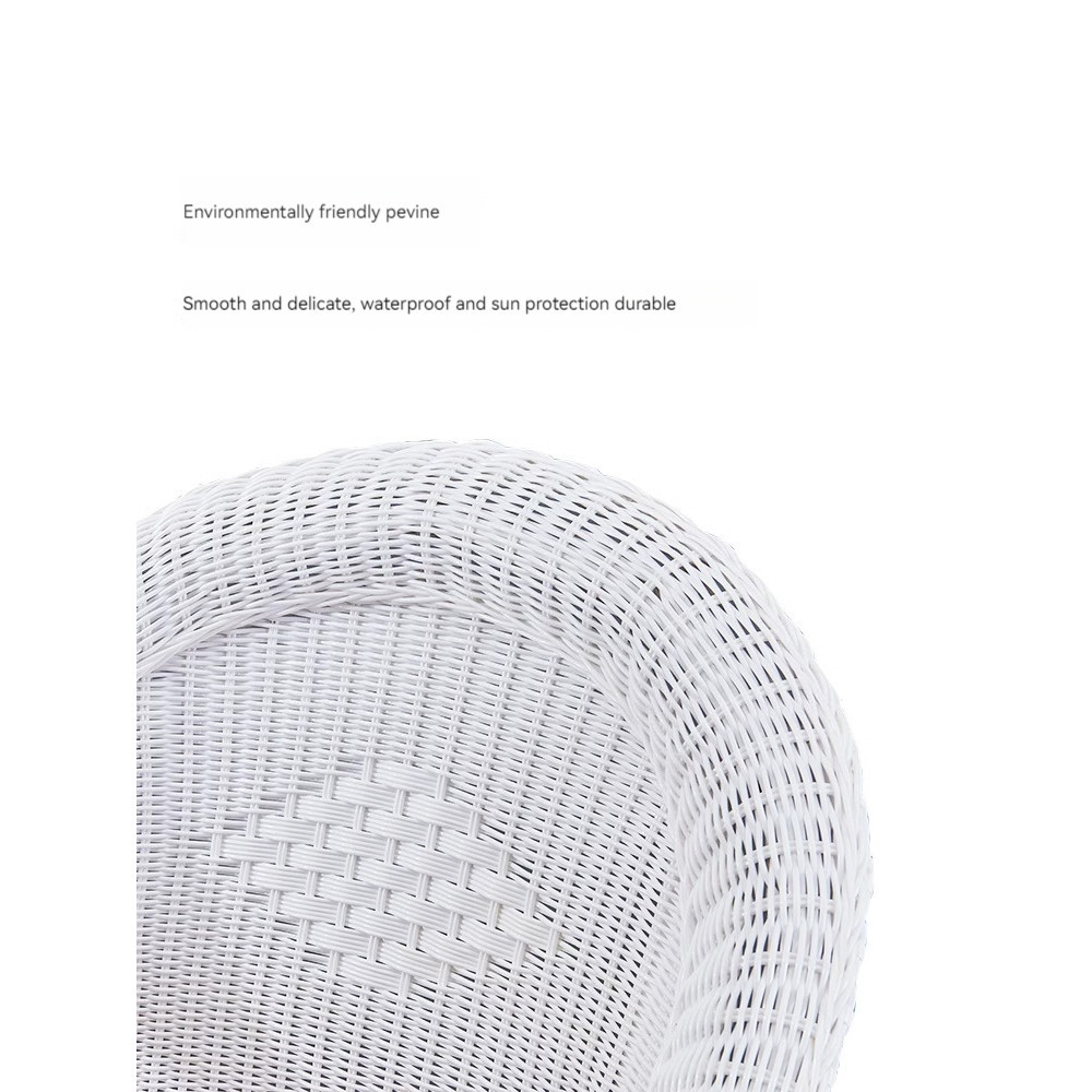 [Pre-order]  Outdoor outdoor leisure balcony with tables, chairs, furniture, rattan chairs, and a five piece creative courtyard-Smart-Living