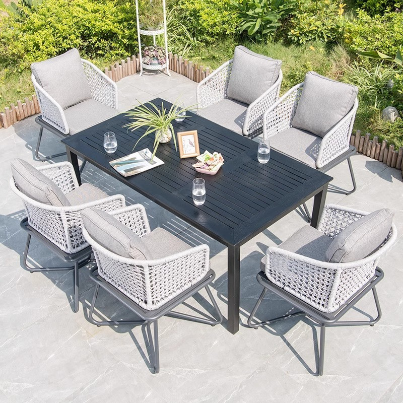 [Pre-order]  Creative Leisure Outdoor Table and Chair Combination Garden Garden Outdoor Terrace Balcony Vine Weaving Chair Vine Chair-Smart-Living