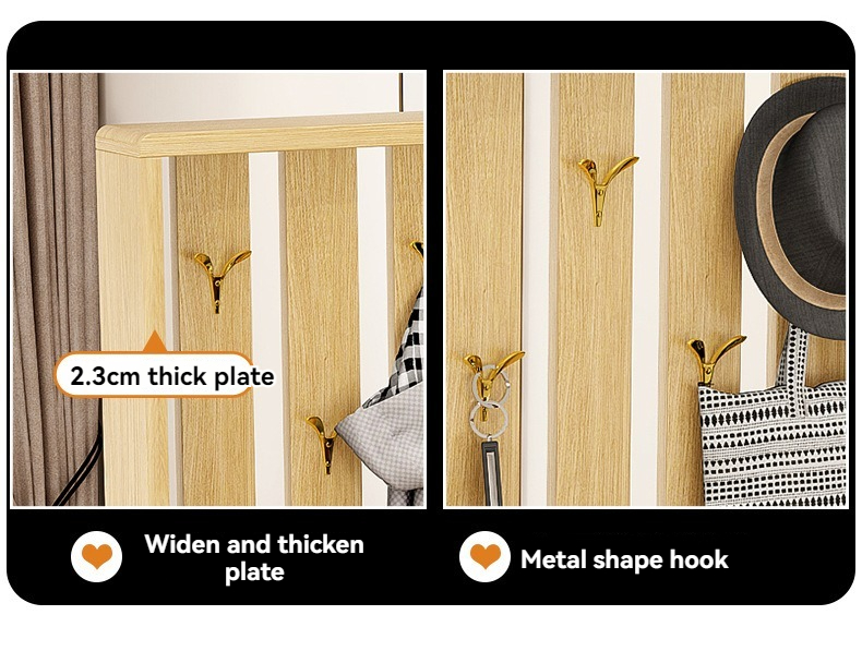 [Pre-order]  Porch hanger shoe cabinet Large capacity storage cabinet at the door of the household living room storage partition cabinet seat stool one-Smart-Living