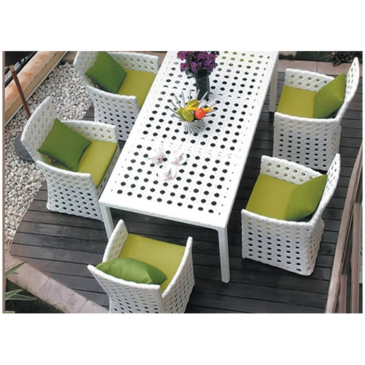 [Pre-order]  Courtyard rattan tables, chairs, outdoor balconies, indoor and outdoor homes, garden villas, rattan chairs, dining table-Smart-Living