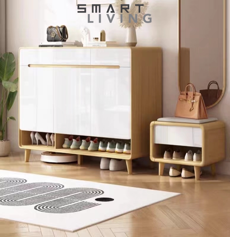 [Pre-order]  Nordic Shoes Cabinet Modern Simple Multi-Functional Home Door Large Capacity Storage Cabinet Entry Hall Entrance Storage Cabinet-Smart-Living