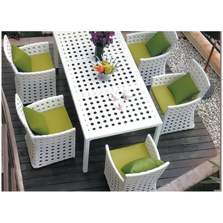 [Pre-order]  Courtyard rattan tables, chairs, outdoor balconies, indoor and outdoor homes, garden villas, rattan chairs, dining table-Smart-Living