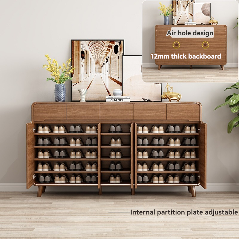 [Pre-order]  Light Luxury Shoe Cabinet Home Door Large Capacity Paint Foyer Cabinet Entry Door Entrance Cabinet Storage Cabinet Balcony Storage Cabinet-Smart-Living