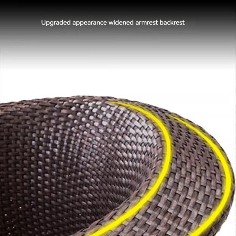 [Pre-order]  Purple Leaf Outdoor Leisure Table and Chair Outdoor Coffee Shop Leisure Chair Iron Art Vine Weaving Table and Chair-Smart-Living