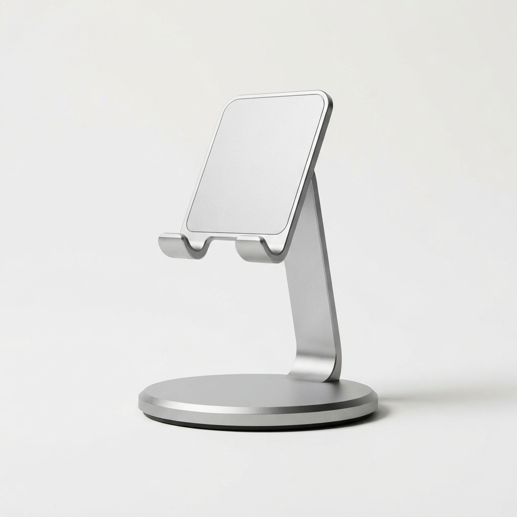 Adjustable outdoor metal phone stand