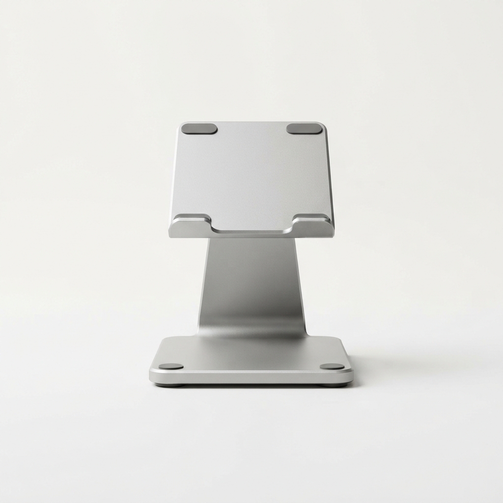 Adjustable angle desk phone stand