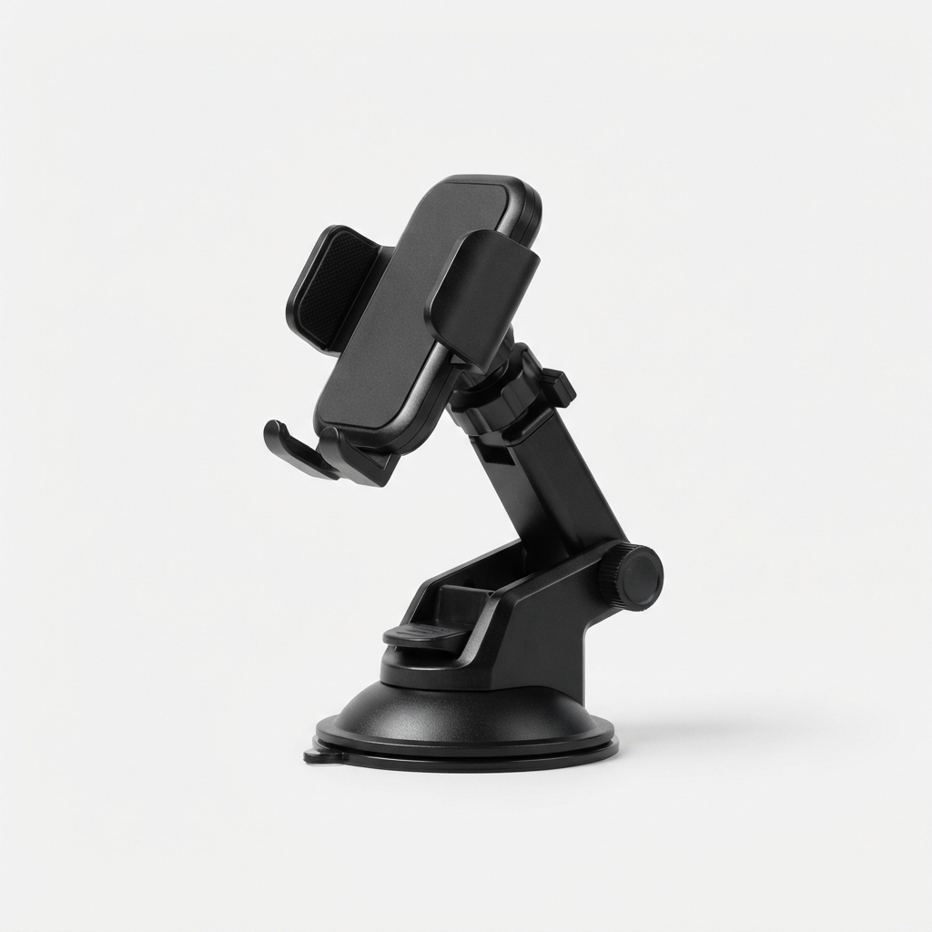 Windshield suction mount phone stand