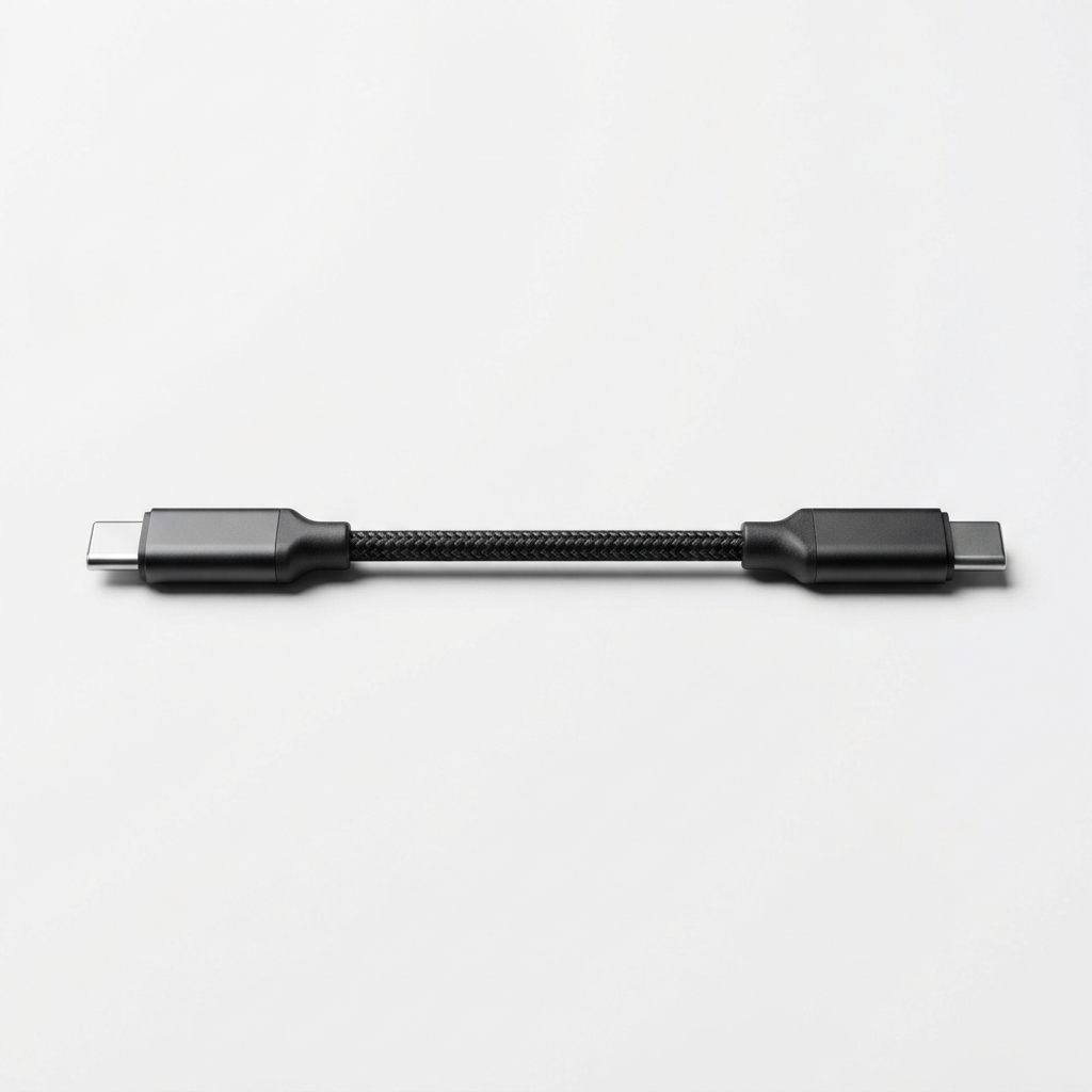 USB-C fast charging cable in black
