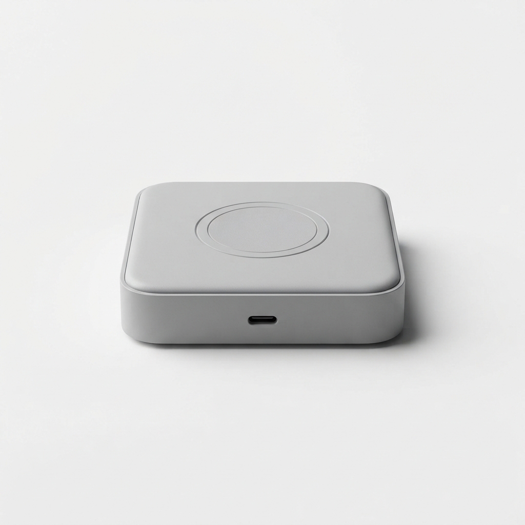USB-C fast charging wall charger in lightgray color