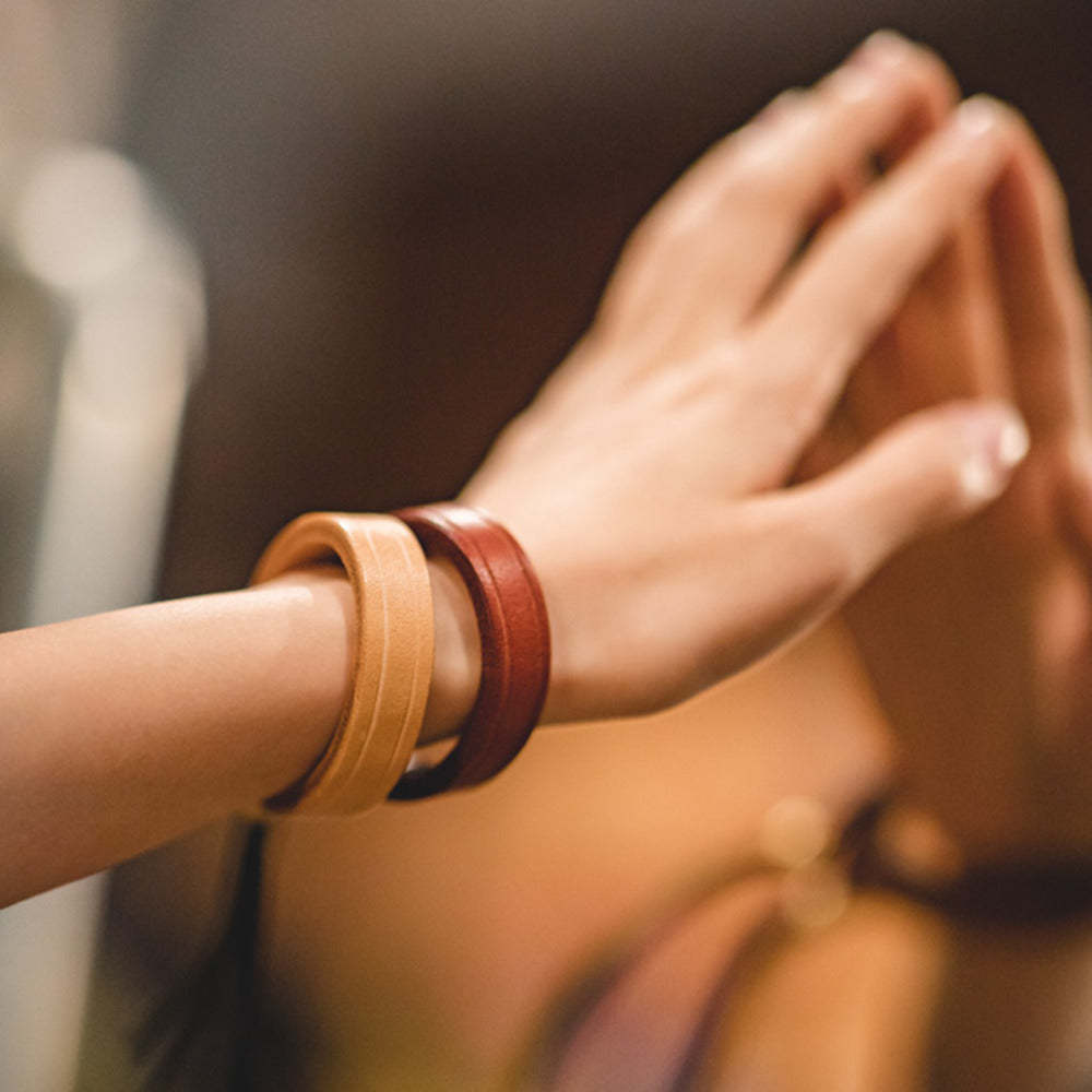 美式植鞣皮一生之環阿美哢嘰情侶首飾配飾手環手鐲-Retro's Wear