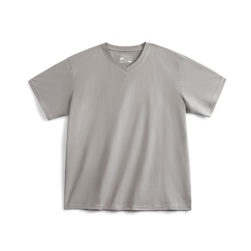 美式Sorona速乾涼感短袖T恤黑科技索羅娜v領純色上衣男夏-Retro's Wear