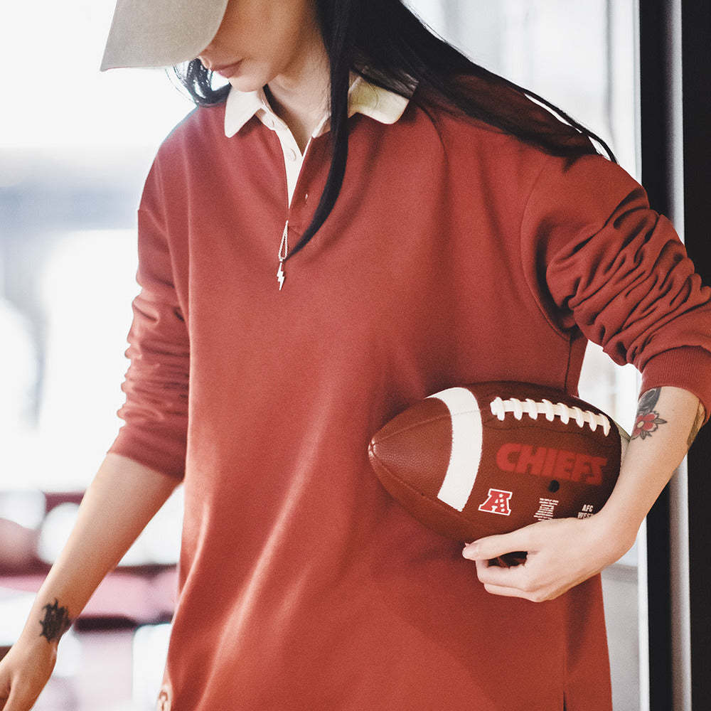 美式長袖T恤打底衫撞色衛衣寬鬆內搭上衣春款polo衫-Retro's Wear