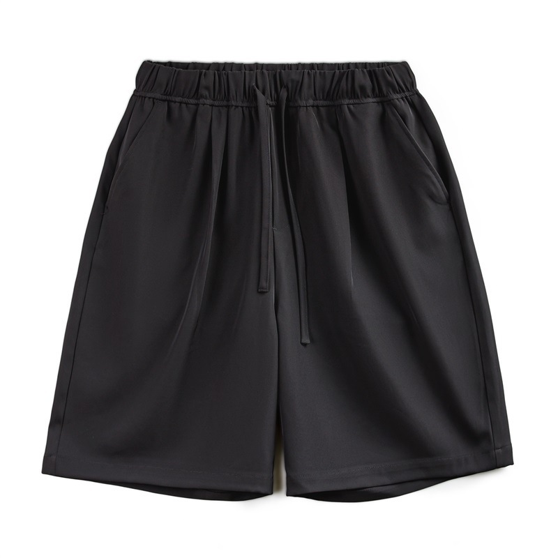 美式休閒Easypants短褲免燙抗皺垂感寬鬆直筒五分褲男夏-Retro's Wear