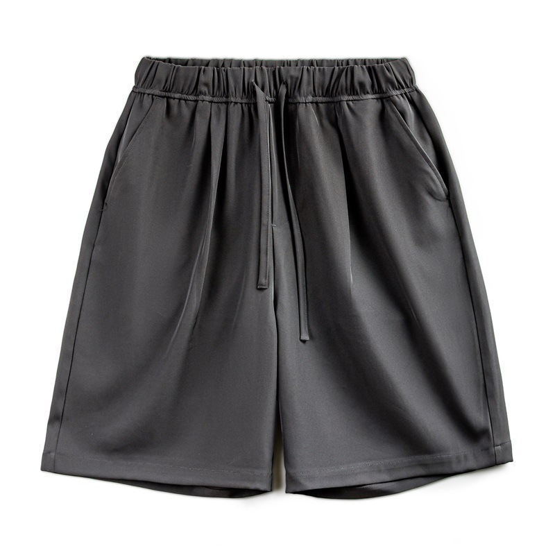 美式休閒Easypants短褲免燙抗皺垂感寬鬆直筒五分褲男夏-Retro's Wear