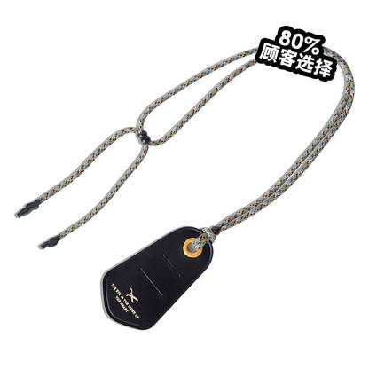 美式防丟防滑便攜眼鏡墨鏡掛繩頭層牛皮阿美哢嘰項鍊-Retro's Wear