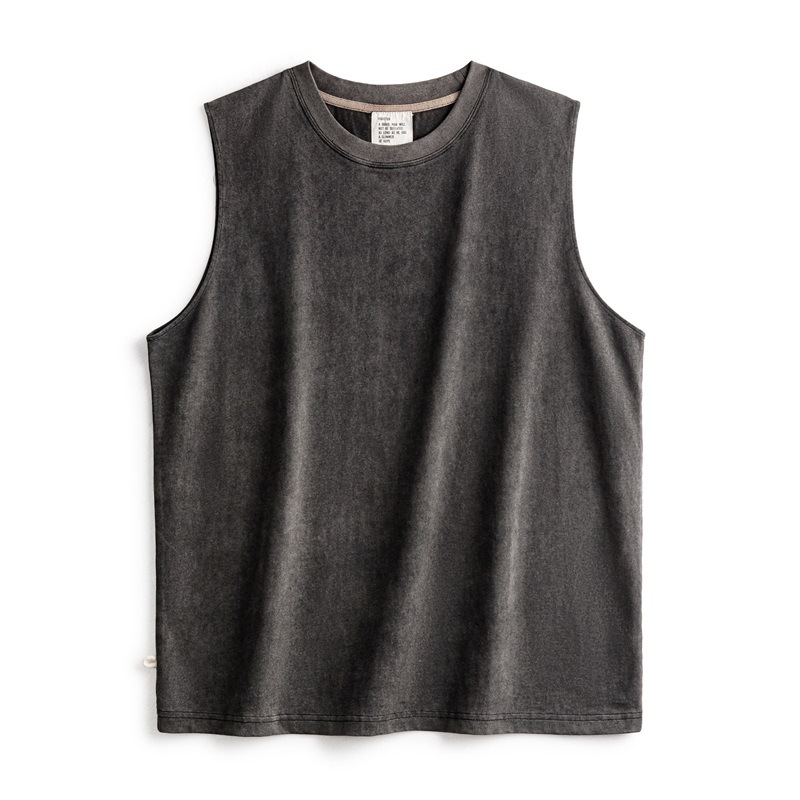 美式復古硬漢做舊背心純棉運動健身打底坎肩無袖T恤男夏-Retro's Wear