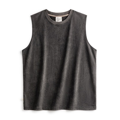 美式復古硬漢做舊背心純棉運動健身打底坎肩無袖T恤男夏-Retro's Wear