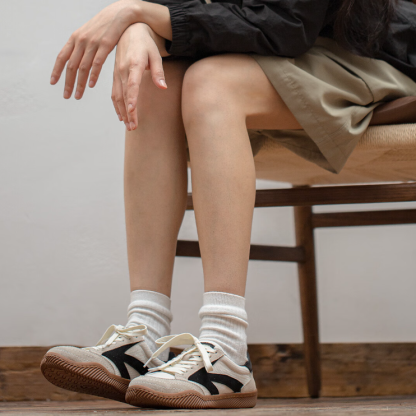 奧林匹亞復古運動鞋男夏季新款低幫休閒鞋情侶百搭小白鞋-Retro's Wear