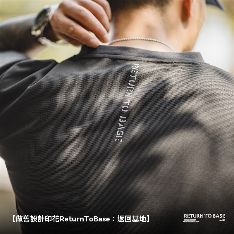 美式休閒蜂巢肌理短袖T恤基礎款透氣排汗訓練上衣男夏-Retro's Wear